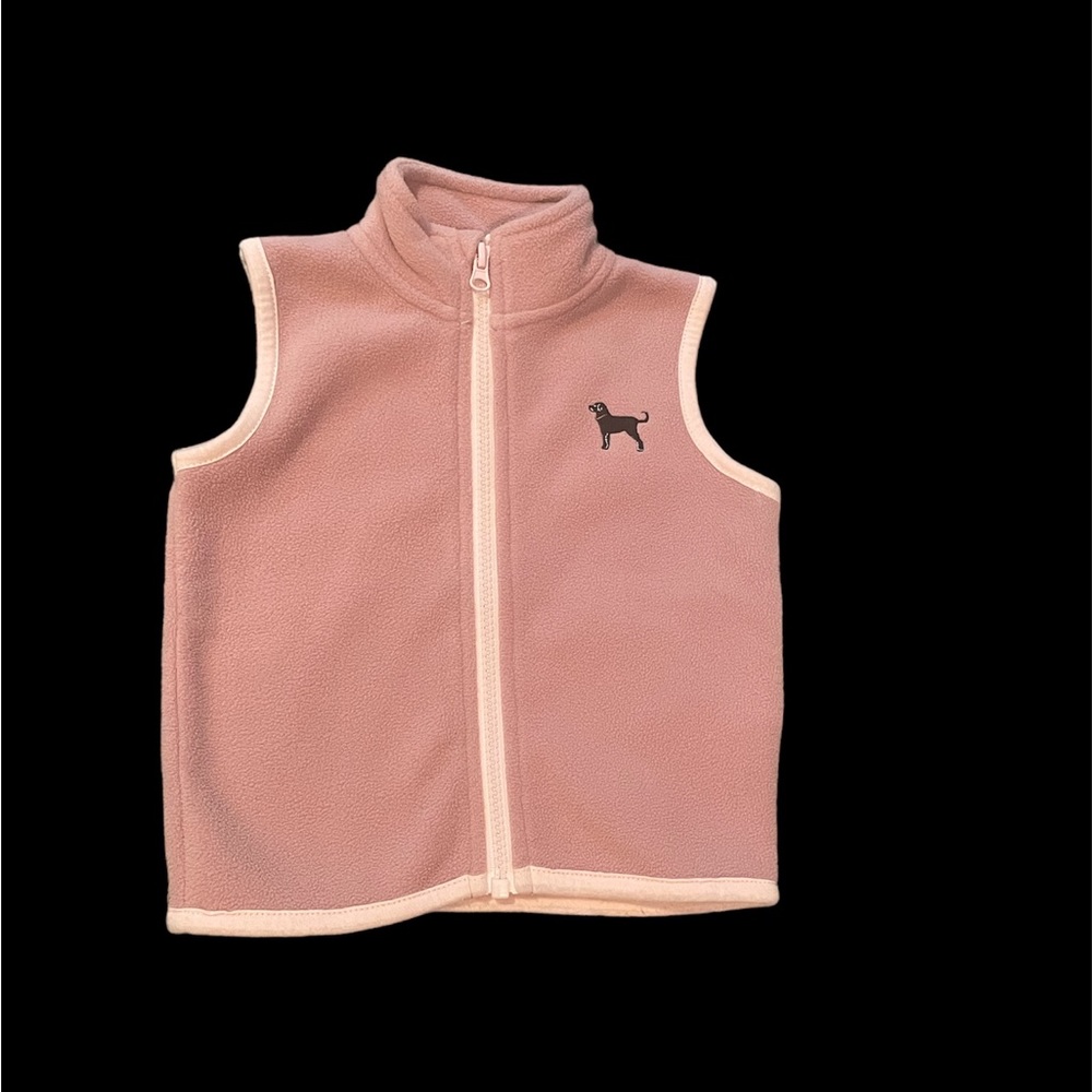 The Black Dog pink fleece vest